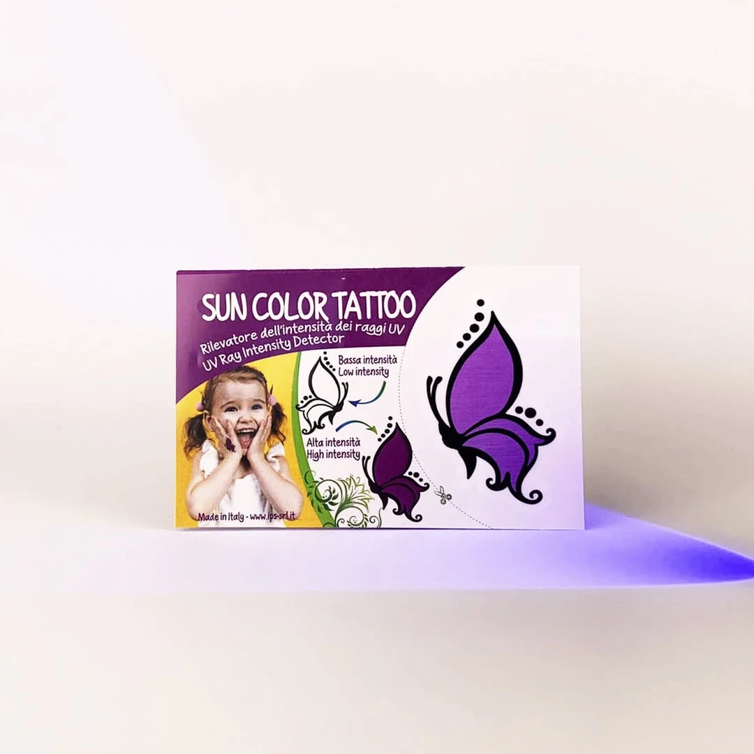 tatuaggio farfalla cambia colore